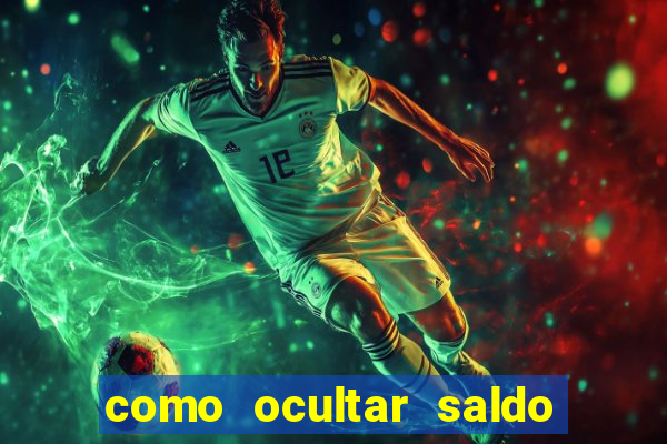 como ocultar saldo na betfair